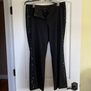 The Limited “Cassidy” black trouser pants w/sequins, size 12